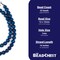 The Bead Chest Blue Round Druzy Agate Beads (12mm): Organic Gemstone Round Spherical Energy Stone Healing Power Crystal for Jewelry Bracelet Mala Necklace Making